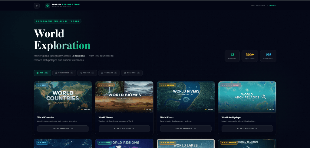 GeoChallenge World Exploration